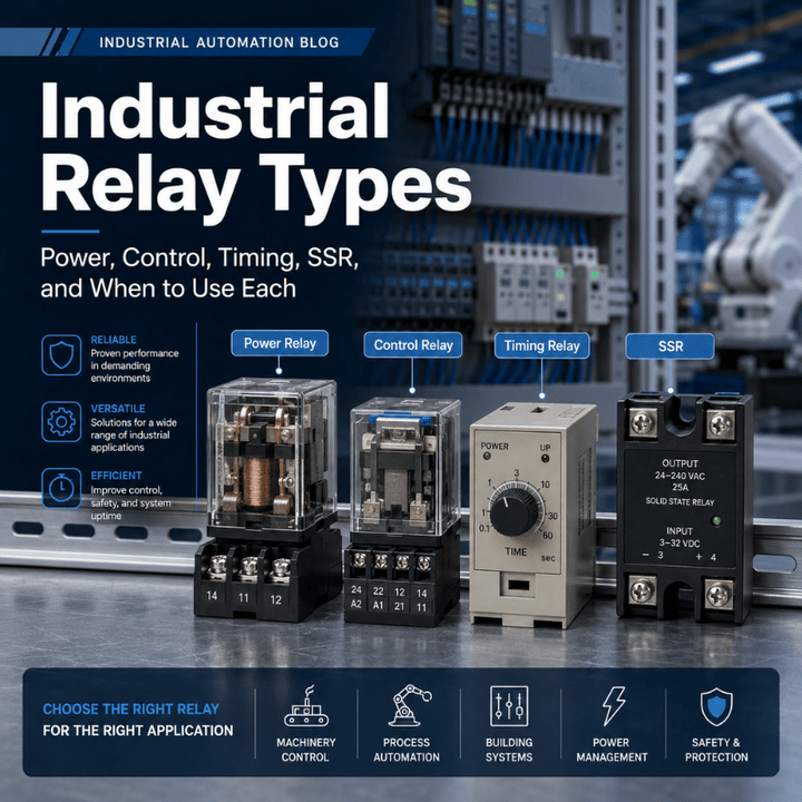 Industrial Relay Types: Power, Control, Timing, SSR, and When to Use E ...