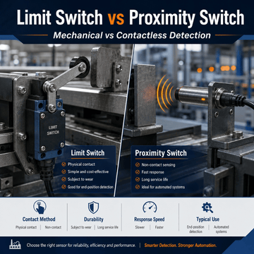 Limit Switch vs Proximity Switch: Mechanical vs Contactless Detection