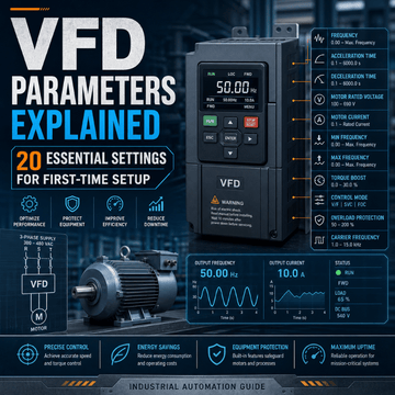 VFD Parameters Explained: 20 Essential Settings for First-Time Setup