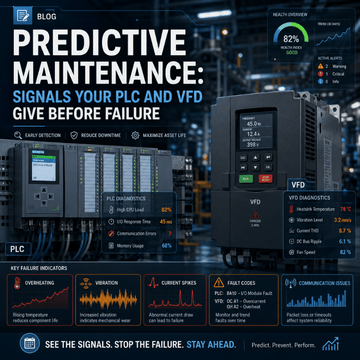 Predictive Maintenance: Signals Your PLC and VFD Give Before Failure