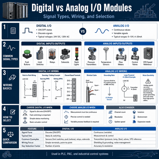 Digital vs Analog I/O Modules: Signal Types, Wiring, and Selection ...