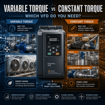 Variable Torque vs Constant Torque: Which VFD Do You Need?