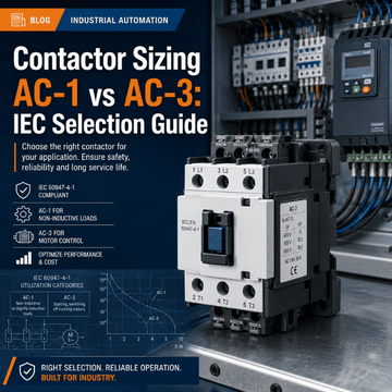 Contactor Sizing AC-1 vs AC-3: IEC Selection Guide