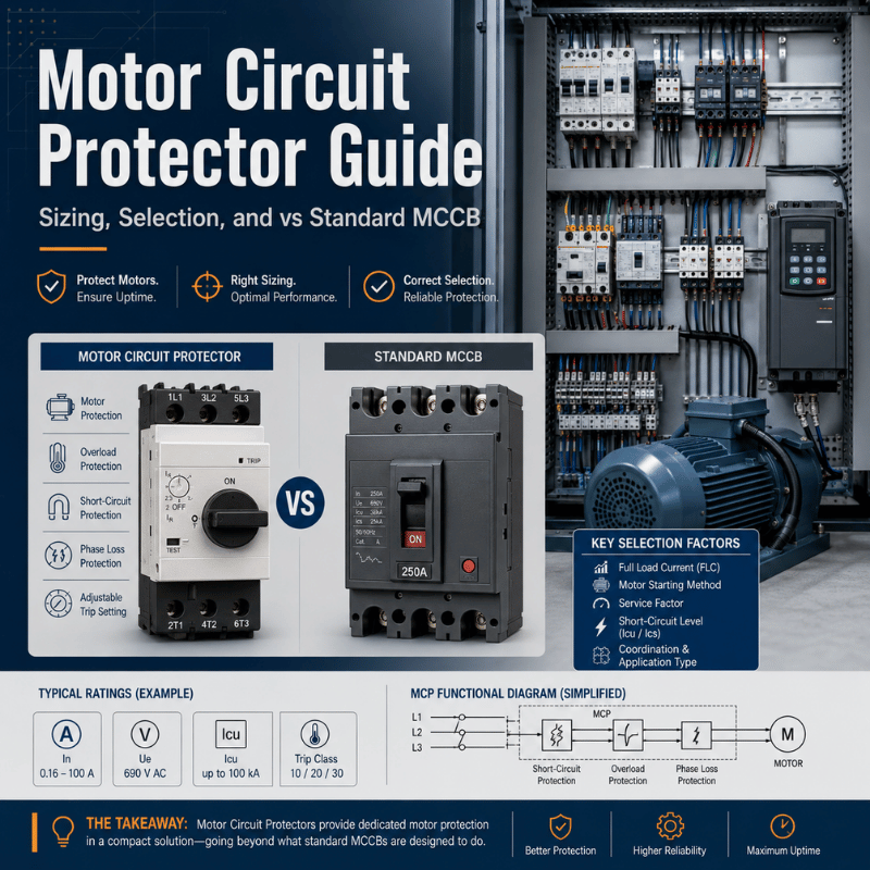 Motor Circuit Protector Guide: Sizing, Selection, and vs Standard MCCB ...